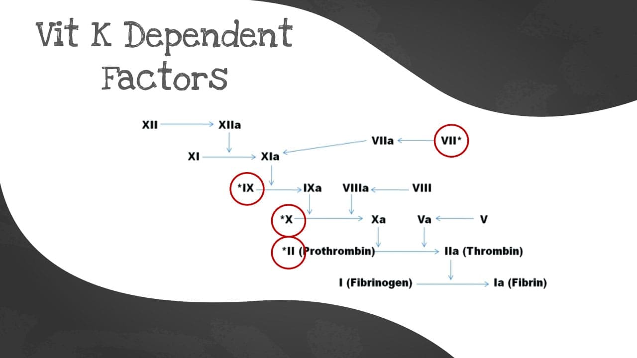 Vitamin K dependent factors which are involved in the coagulation pathway. These are important to prevent bleeding in hemorrhagic disease of the newborn