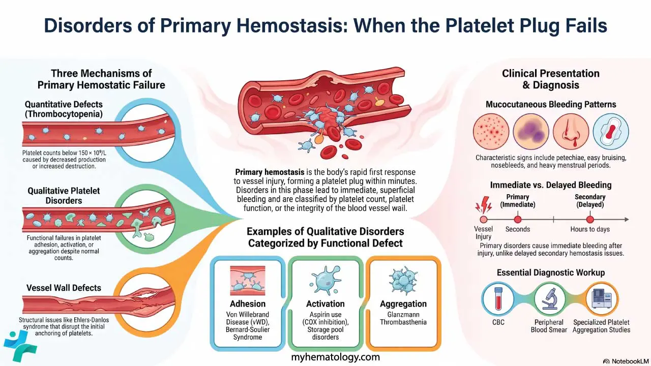 Disorders of primary hemostasis