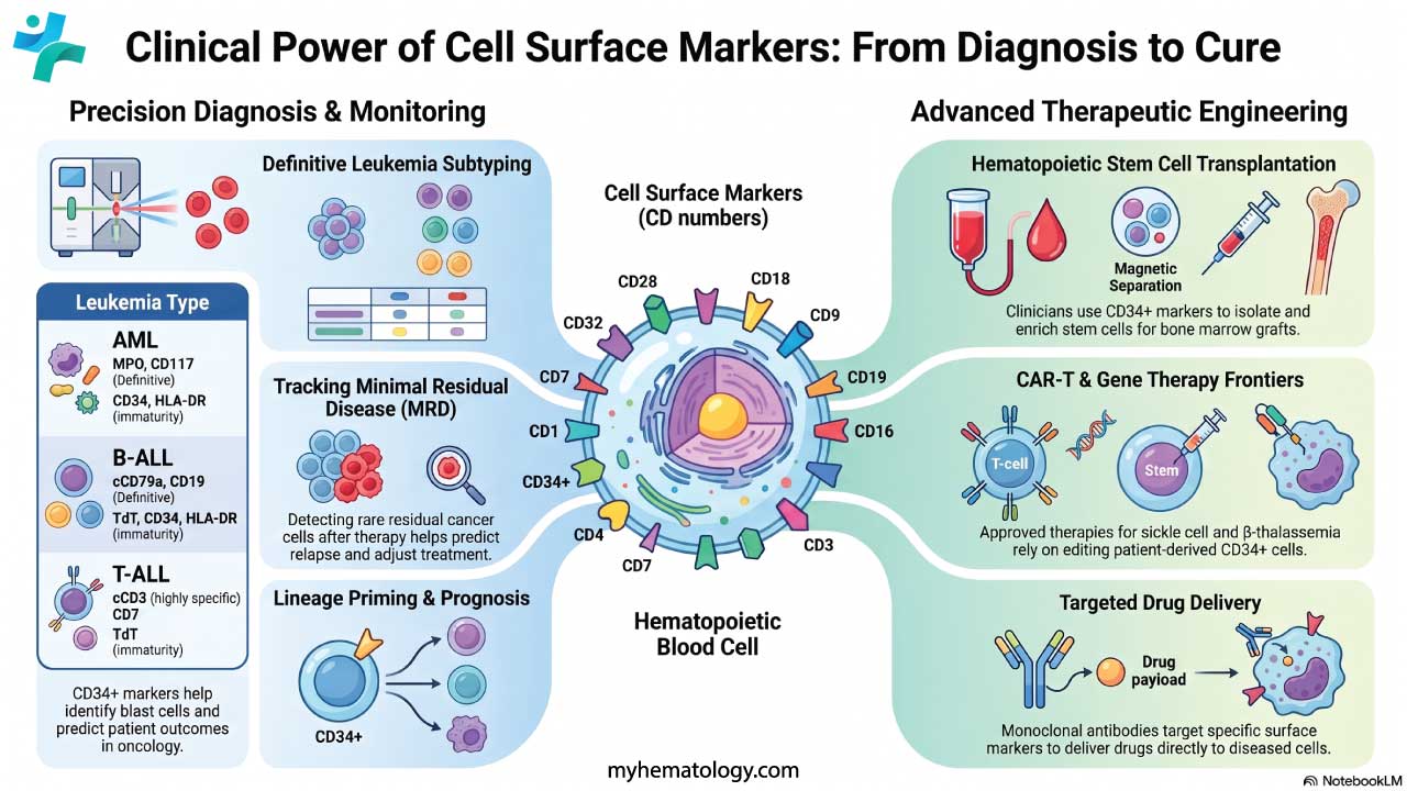Identification of Hematopoietic Cell Surface Markers: CD34 & More