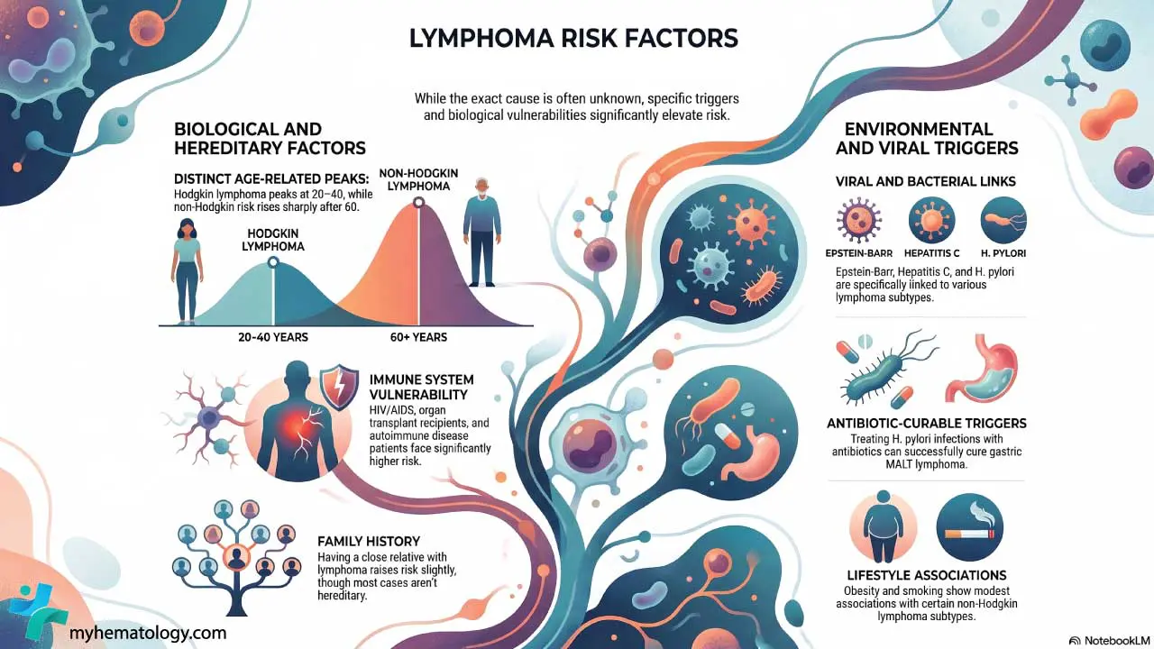 Lymphoma risk factors