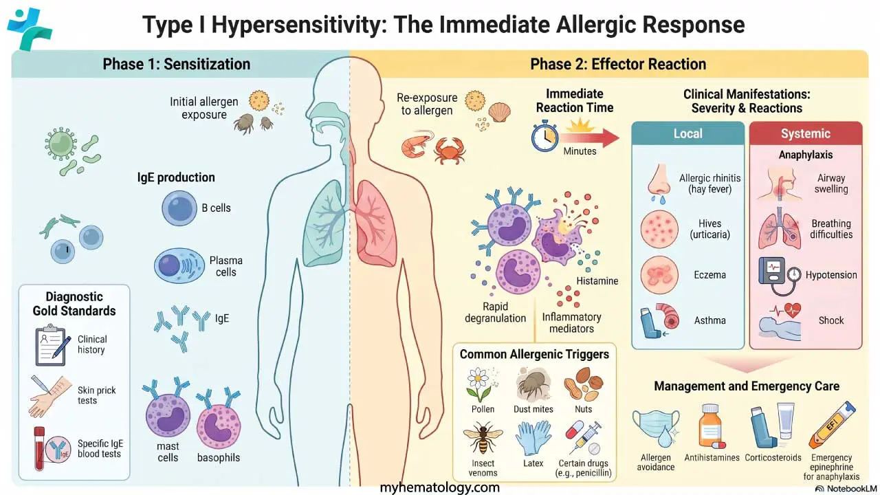 Type I hypersensitivity overview