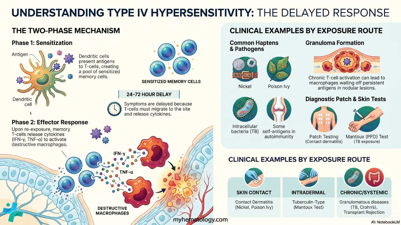 Type IV hypersensitivity overview