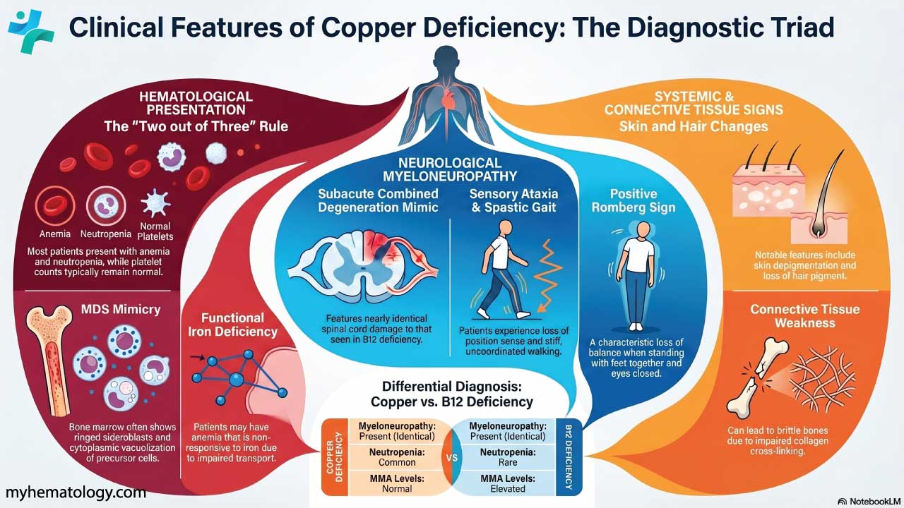 Clinical features of Copper Deficinecy
